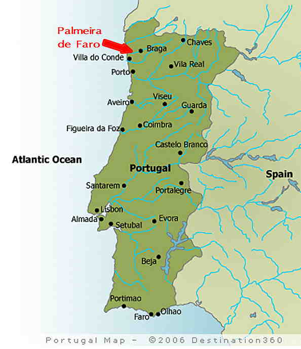 Location of Palmeira de Faro